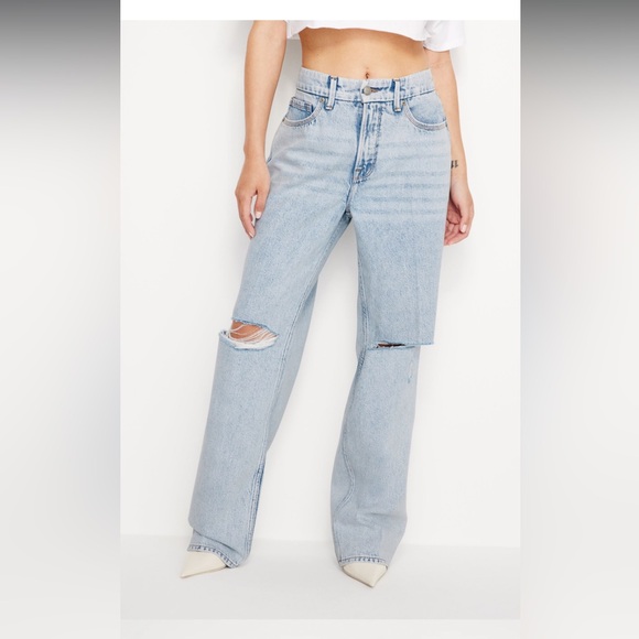 Good American GOOD PETITE ’90s JEANS | 10/30 | NWT | Light Wash Blue 142 - Picture 3 of 13